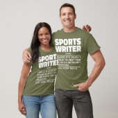 Noun-Definition für Sportschriftsteller Lover Funn T-Shirt (Unisex)