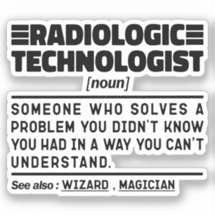 Noun Examinator Spaß des Radiologen Aufkleber