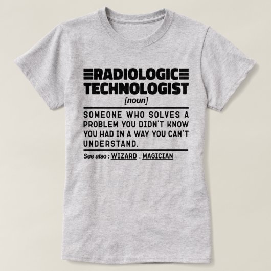 Noun Examinator Spaß des Radiologen T-Shirt (Design vorne)