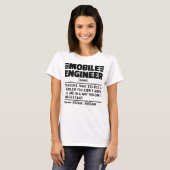 Noun-Fehlerbehebungsspezialist für Mobile Engineer T-Shirt (Vorne ganz)