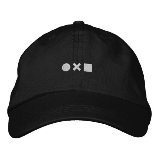 Noun Project Logo Cap Bestickte Baseballkappe (Vorderseite)