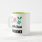 Nouna Godmutter Gift Zweifarbige Tasse (Vorderseite Links)