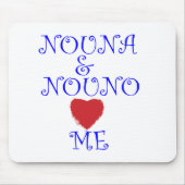 NOUNA UND NOUNO LIEBE ICH MOUSEPAD (Vorne)