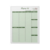 Nourieren Sie Ihr Soul-Einkaufsliste-Notepad. Notizblock (Rotiert)