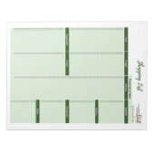 Nourieren Sie Ihr Soul-Einkaufsliste-Notepad. Notizblock (Vorderseite)