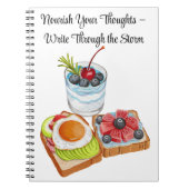 Nourish Your Thoughts – Write Through the Storm Notizblock (Vorderseite)