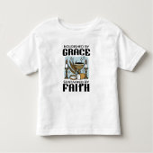 Nourished by Grace, Sustained by Faith Design Kleinkind T-shirt (Vorderseite)