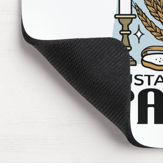 Nourished by Grace, Sustained by Faith Design Mousepad (Ecke)