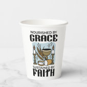 Nourished by Grace, Sustained by Faith Design Pappbecher (Rückseite)