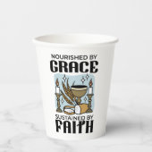 Nourished by Grace, Sustained by Faith Design Pappbecher (Vorderseite)