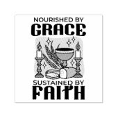 Nourished by Grace, Sustained by Faith Design Permastempel (Design)