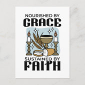 Nourished by Grace, Sustained by Faith Design Postkarte (Vorderseite)