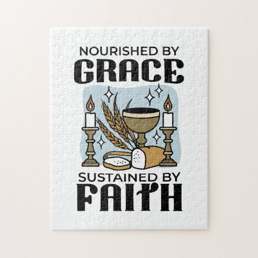 Nourished by Grace, Sustained by Faith Design Puzzle (Vertikal)