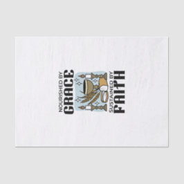 Nourished by Grace, Sustained by Faith Design Seidenpapier