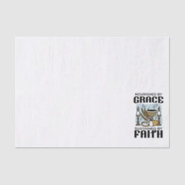 Nourished by Grace, Sustained by Faith Design Seidenpapier