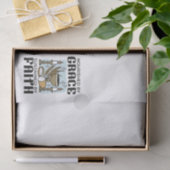 Nourished by Grace, Sustained by Faith Design Seidenpapier (Geschenk)