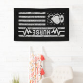 Nourse Wertschätzung Hero Heart Life American Flag Banner (Insitu)