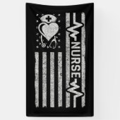 Nourse Wertschätzung Hero Heart Life American Flag Banner (Vertikal)