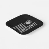 Nourse Wertschätzung Hero Heart Life American Flag Pappteller (Gewinkelt)