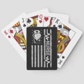 Nourse Wertschätzung Hero Heart Life American Flag Spielkarten (Rückseite)