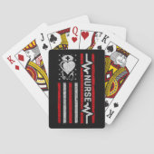 Nourse Wertschätzung Hero Heart Life American Flag Spielkarten (Rückseite)