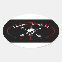 Nous Defions Ovaler Aufkleber