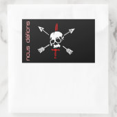 Nous Defions Rechteckiger Aufkleber (Tasche)