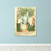 Nouv Acq Lat Ansammlung und Presssorten Leinwanddruck (Insitu (Holzboden))