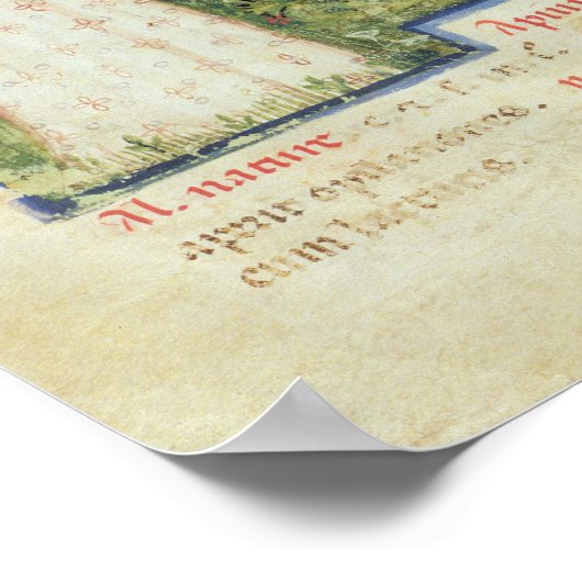 Nouv Acq Lat Celery von 'Tacuinum Sanitatis' Poster (Ecke)