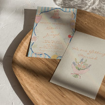 Nouveau-Art Handgezeichnet Gestreifte Whimsical Ho