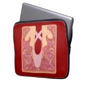 Nouveau Ballet Laptopschutzhülle (Vorderseite Links)