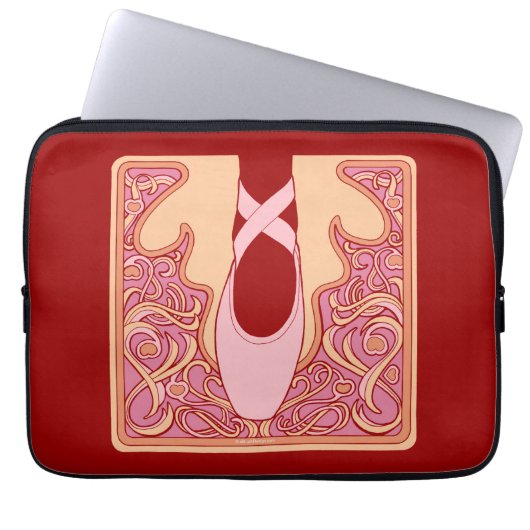 Nouveau Ballet Laptopschutzhülle (Vorderseite)