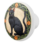 Nouveau Black Cat Keramikknauf (Rechts)