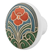 Nouveau Bloom Knobs Pull Keramikknauf (Rechts)