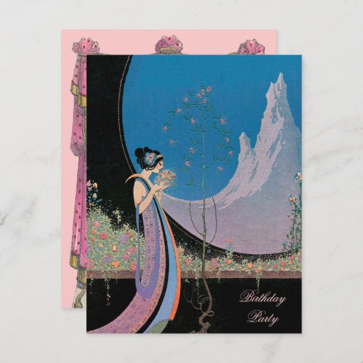 Nouveau Chic ~ Einladung (Vorne/Hinten)