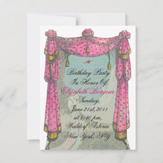 Nouveau Chic ~ Einladung (Rückseite)