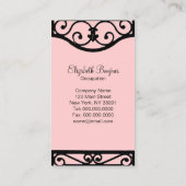 Nouveau Chic ~ Visitenkarten Visitenkarte (Rückseite)