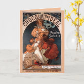 Nouveau Chocolate Geburtstagskarte Karte (Gelbe Blume)