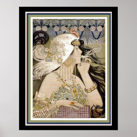 Nouveau Cigarette Ad von Manuel Orazi 16 x 20 Poster (Vorne)