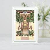 Nouveau Dezember capricorn zodiac Einladung (Stehend Vorderseite)