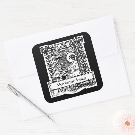 Nouveau Ex-Libris Bookplate Stickers (Umschlag)