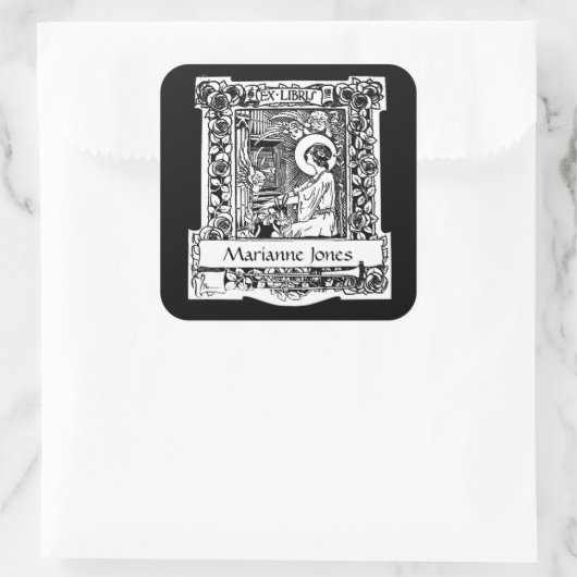Nouveau Ex-Libris Bookplate Stickers (Tasche)