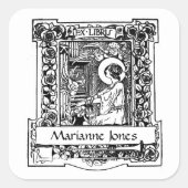 Nouveau Ex-Libris Bookplate Stickers (Vorderseite)