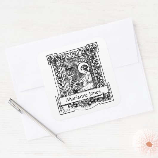 Nouveau Ex-Libris Bookplate Stickers (Umschlag)