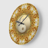 Nouveau Gold Yin Yang Feng Shui Wohngestaltung Clo Große Wanduhr (Winkel)