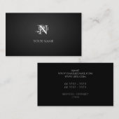 Nouveau Graphite Visitenkarte (Vorne/Hinten)
