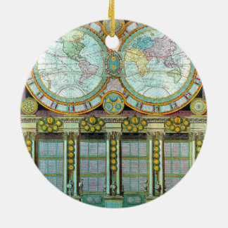 Nouveau Monde - Alte Kartographische Karten Keramik Ornament