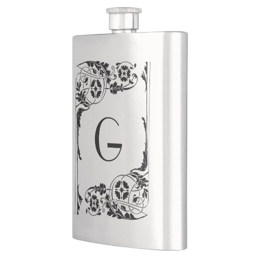 Nouveau Monogramm Flachmann (Links)