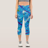 Nouveau Moon-Stract Capri Leggings (Vorderseite)