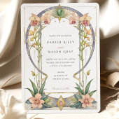 Nouveau Orchid Garden Wedding Einladung